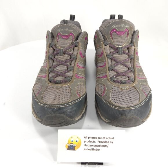Eddie Bauer Weatheredge Outdoor Lace Up Hiking Shoe Womens Size 10 Gray - Picture 2 of 9
